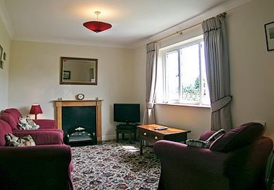 Sitting room at Bournestream self-catering bungalow